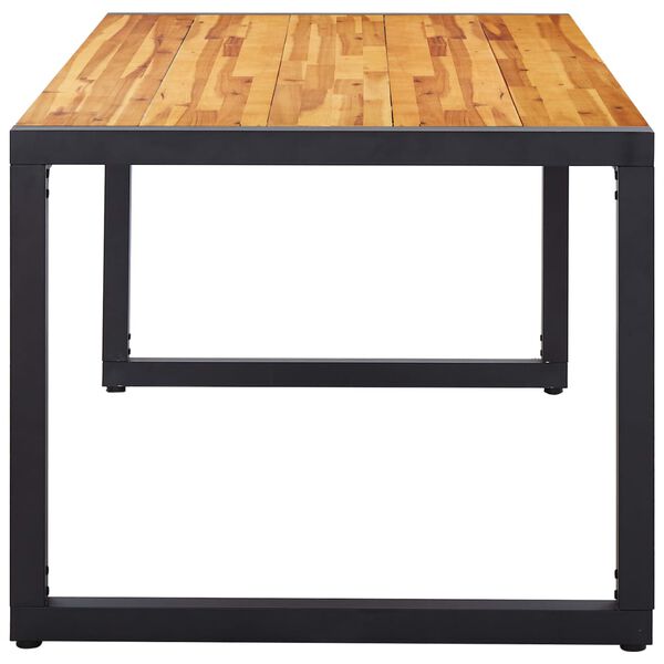 vidaXL 9-częściowy zestaw mebli ogrodowych, brązowy