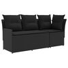 vidaXL 2 szt. Sofa ogrodowa z podłokietnikami i sofą narożną Rattan PE