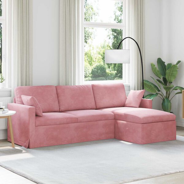 vidaXL Sofa R&oacute;żowy