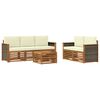 vidaXL Zestawy sof 6 pcs Lite Drewno Akacji
