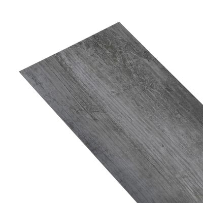 vidaXL Panele podłogowe PVC 5,26 m², 2 mm, błyszczący szary, bez kleju