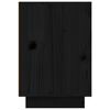 vidaXL Szafka nocna, czarna, 50x34x50 cm, lite drewno sosnowe