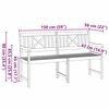 vidaXL Ławka ogrodowa Brązowy 150 x 56 x 90cm Lite drewno akacjowe