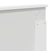 vidaXL Ramka ł&oacute;żka Z zagł&oacute;wkiem Biały 180 x 200 cm Lite drewno sosnowe