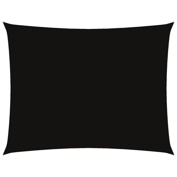 vidaXL Prostokątny żagiel ogrodowy, tkanina Oxford, 6x8 m, czarny
