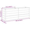 vidaXL Donica Antracyt 480 x 50 x 45 cm Stal Galwanizowana