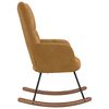 vidaXL Fotel bujany, brązowy, tapicerowany aksamitem