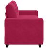 vidaXL Sofa dwuosobowa, wino czerwone, 180x77x82 cm, aksamit