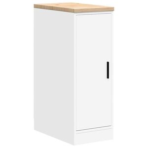 vidaXL Garażowa szafka do przechowywania Biała 30x51x85 cm