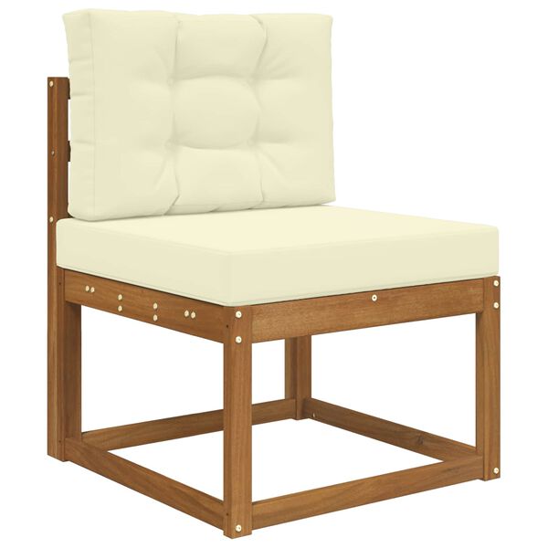 vidaXL Poduszka do sofy na zewnątrz 2 pcs Kremowy Poliester