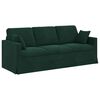 vidaXL Sofa 2 pcs Ciemna zieleń 198 x 78 x 80 cm Aksamit