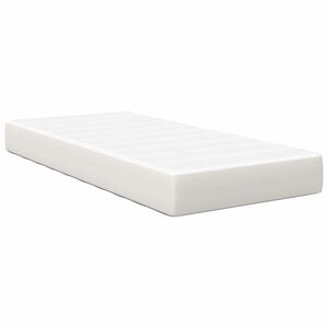 vidaXL Materac do ł&oacute;żka z materacem Kremowy 80 x 200 cm tkanina