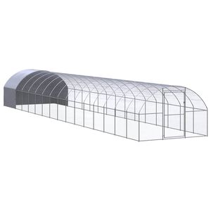 vidaXL Klatka zewnętrzna dla kurcząt, 3x16x2 m, stal galwanizowana