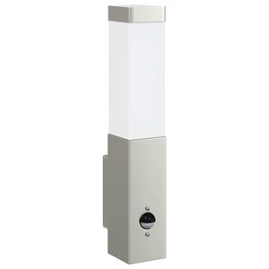 vidaXL Zewnętrzna lampa ścienna Srebrny 10.5 x 6 x 33 cm