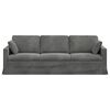 vidaXL Sofa Ciemnoszary 228 x 78 x 80 cm Aksamit