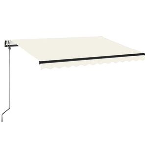 vidaXL Automatycznie zwijana markiza, LED i czujnik wiatru, 350x250 cm