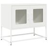 vidaXL Szafka RTV, biała, 68x39x60,5 cm, stal walcowana na zimno