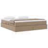 vidaXL Ł&oacute;żko z miejscem na przechowywanie i materacem Cappuccino