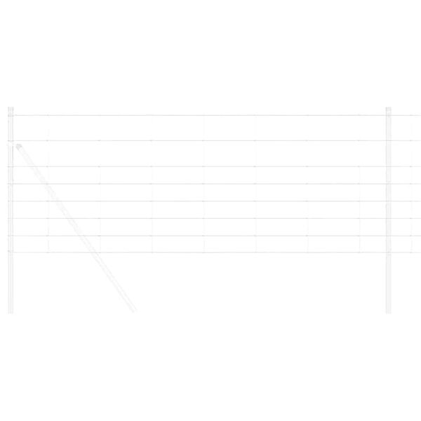 vidaXL Ogrodzenie pastwiskowe Srebrny 50 x 0,8 m Stal galwanizowana