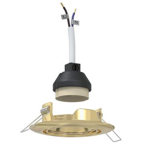 vidaXL Reflektor 12 pcs złoty 9 x 9 x 2.5 cm Metal