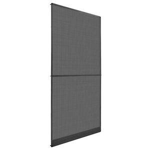 vidaXL Screen na owady z zawiasami Antracytowy i czarny 100 x 215 cm