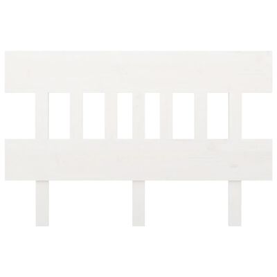 vidaXL Wezgłowie łóżka, białe, 143,5x3x81 cm, lite drewno sosnowe