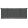 vidaXL Altana ogrodowa z zasłonami, antracytowa, 6x3 m, stal