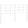 vidaXL Metalowe wymienne wezgłowie, białe, 150 cm