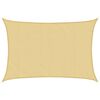 vidaXL Żagiel przeciwsłoneczny, piaskowy, 5x4 m, 100% poliester