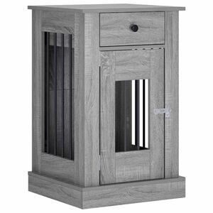 vidaXL Meble na klatkę dla psa Szary Sonoma 50 x 47,5 x 80 cm