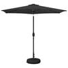 vidaXL Parasol ogrodowy z oświetleniem LED i podstawą 2,7 x 2,7 m