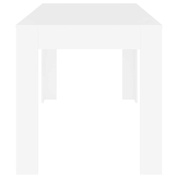 vidaXL Stół jadalniany, biały, 140x74,5x76 cm, materiał drewnopochodny
