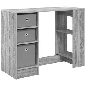 vidaXL Biurko Szary Sonoma 100 x 40 x 75 cm Drewno inżynieryjne