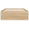 vidaXL Rama łóżka z szufladami, dąb sonoma, 100x200 cm