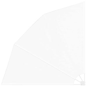 vidaXL Ekran Prywatności Balkonowej 210 x 210 cm Poliester Biały