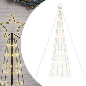 vidaXL Choinka świąteczna LED kolcami 1534 diody LED Ciepła biel 500cm