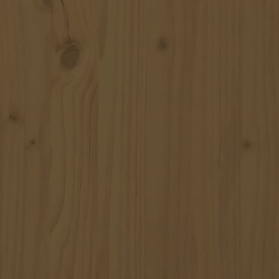 vidaXL Stolik kawowy, miodowy brąz, 80x55x40,5 cm, lite drewno sosnowe
