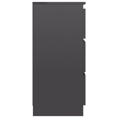 vidaXL Komoda szara na wysoki połysk, 60 x 33,5 x 76 cm, płyta wiórowa