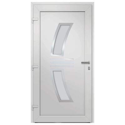 vidaXL Drzwi frontowe, białe, 98 x 200 cm
