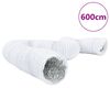 vidaXL Przew&oacute;d wentylacyjny, aluminium i PVC, 6 m, &Oslash;20 cm