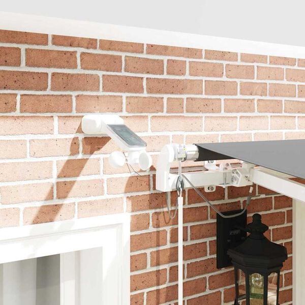 vidaXL Rama markizy Ze LED Lights Biały 350 x 250 cm Aluminium