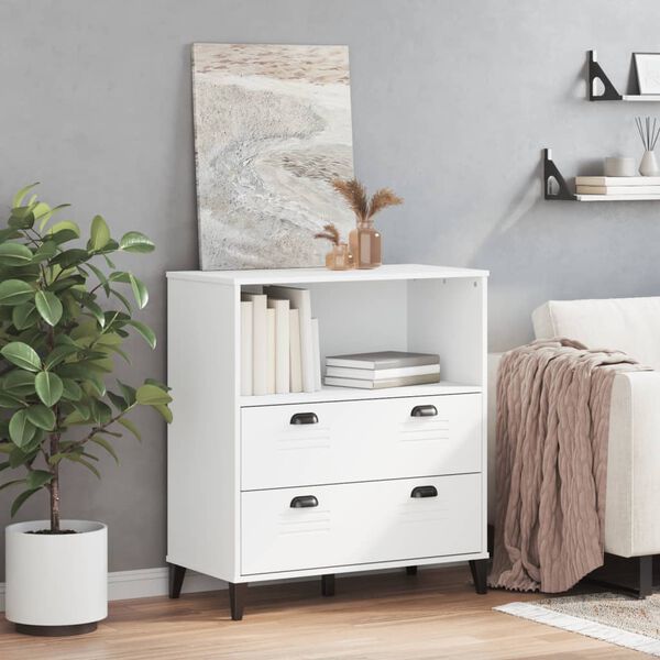 vidaXL Szafka VIKEN, biała, 80x40x90 cm, materiał drewnopochodny
