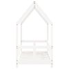 vidaXL Rama łóżka dziecięcego, biała, 70x140 cm, drewno sosnowe