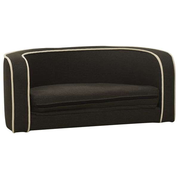 vidaXL Rozkładana sofa dla psa, szara, 76x71x30 cm, lniana