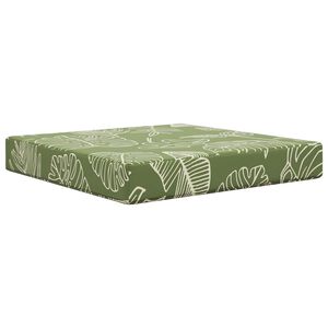vidaXL Poduszka do sofy na zewnątrz Wz&oacute;r liścia 60 x 60 x 8 cm