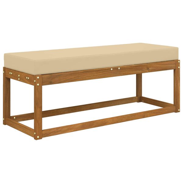 vidaXL Poduszka siedzeniowa na zewnątrz Beżowy 115 x 40 x 8 cm