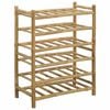 vidaXL Regał na wino Naturalny 57 x 29,5 x 72 cm Bambus