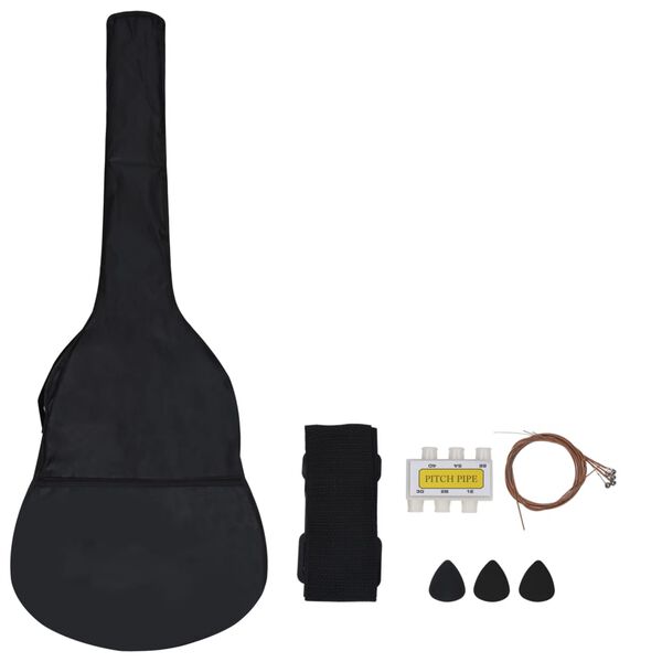 vidaXL 8-cz. zestaw do nauki gry na gitarze klasycznej, 3/4, 36"