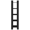 vidaXL Regał na książki/przegroda, czarny, 41x35x160 cm, sosnowy