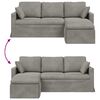 vidaXL Sofa Jasnoszary